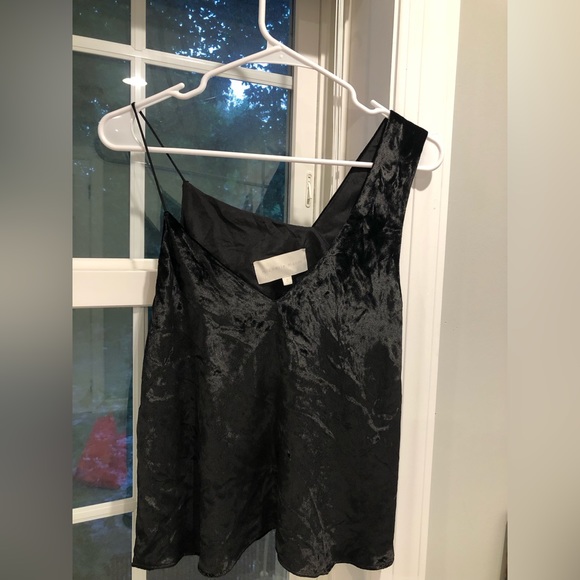 Michelle Mason Asymmetrical Cami in Black - Picture 3 of 10